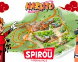 Spirou présente le parc Naruto à Provence, avec Naruto Uzumaki en vedette.