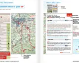 Carte touristique du Vaucluse : le GR® du Luberon, ses étapes, kilométrages et curiosités.